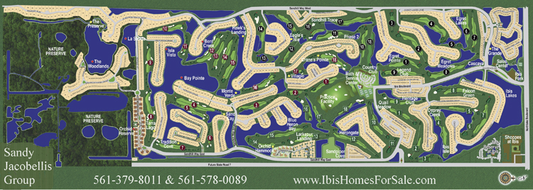 Ibis Golf and Country Club map