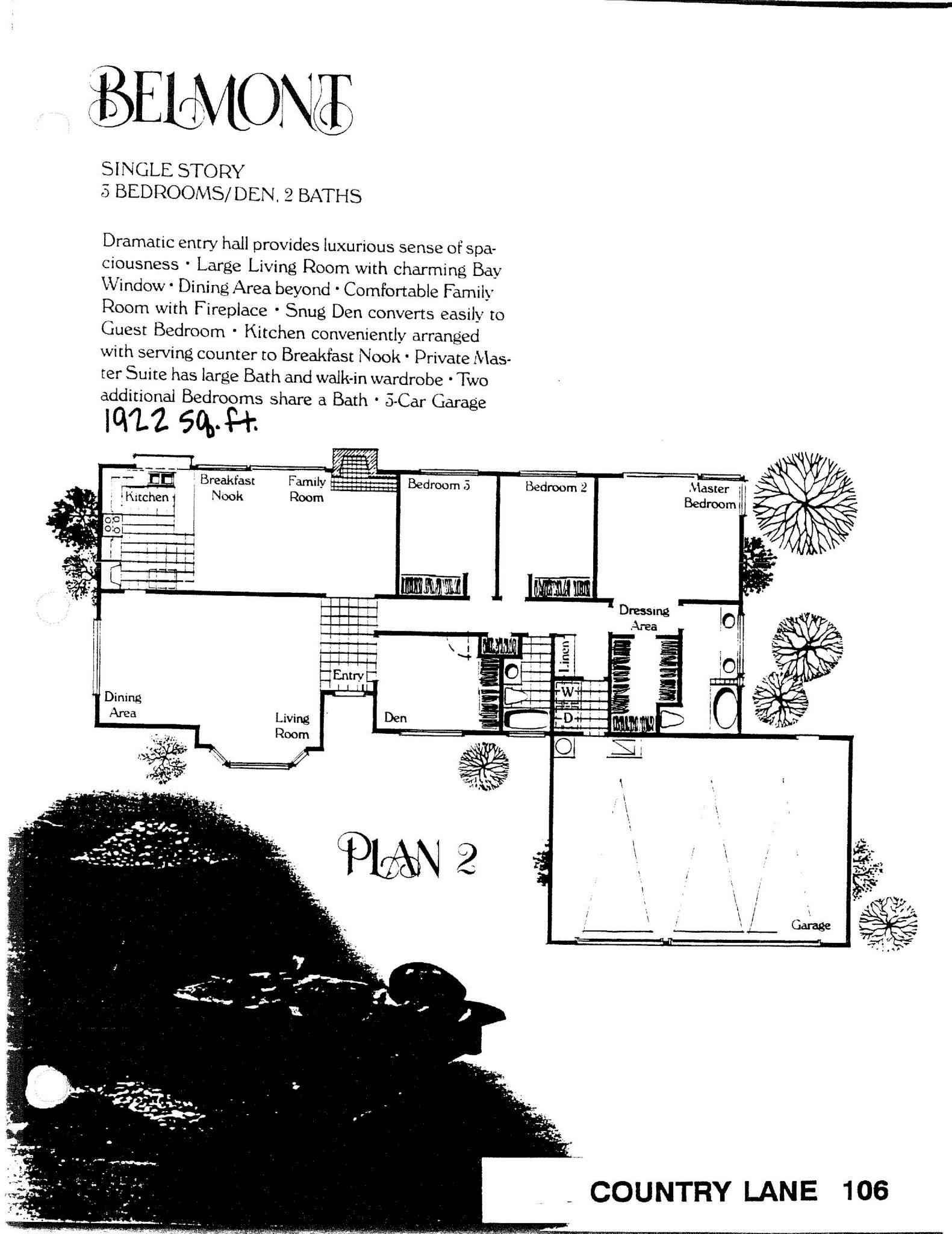 Country Lane - Belmont - Plan 2 Country Lane - Belmont - Plan 2