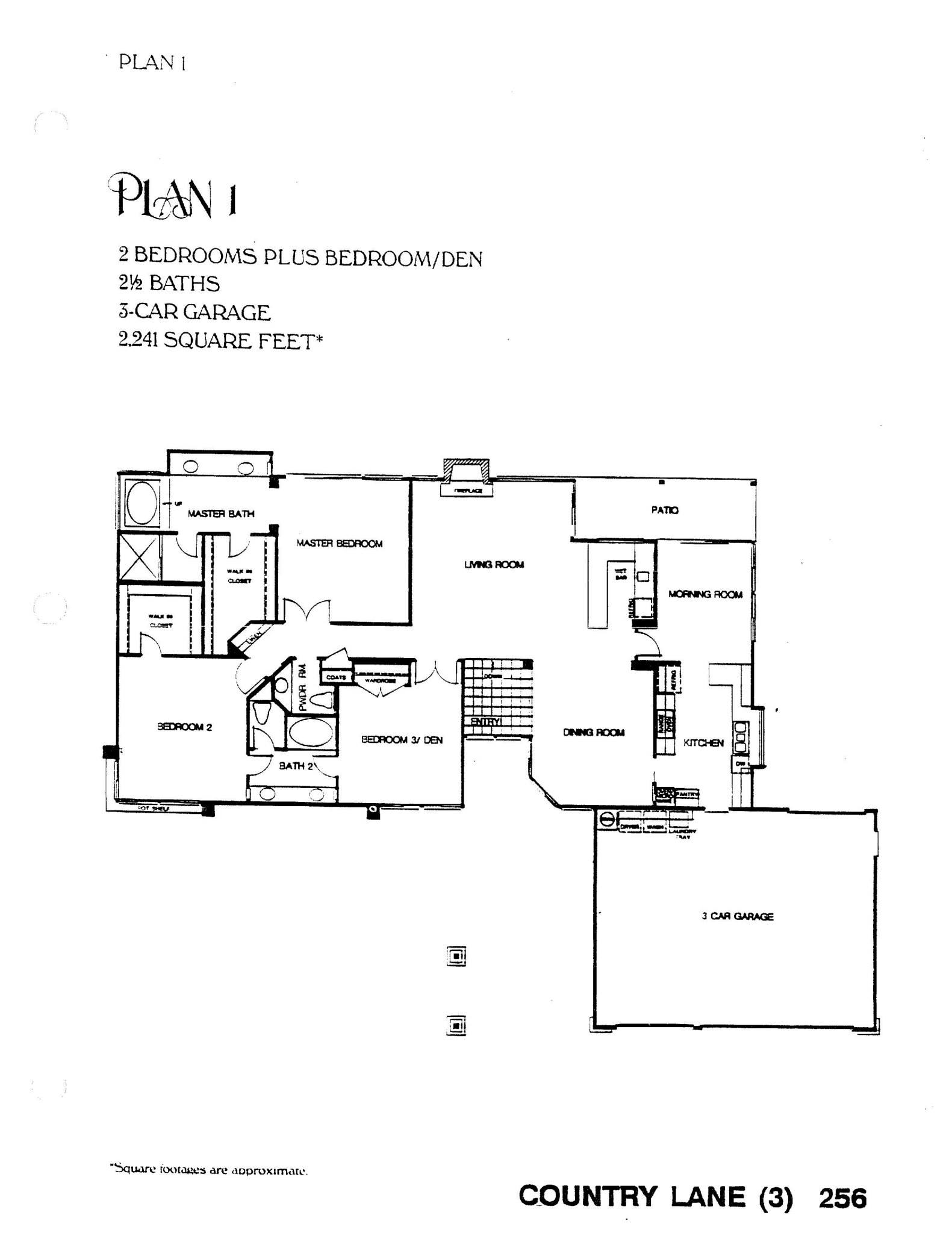 Country Lane - Plan 1 Country Lane - Plan 1