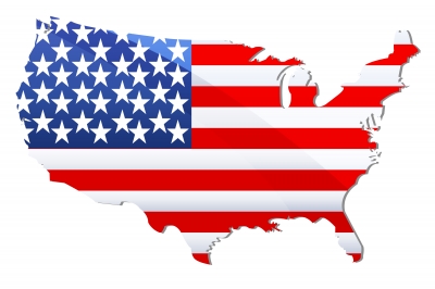 USA Shaped American Flag