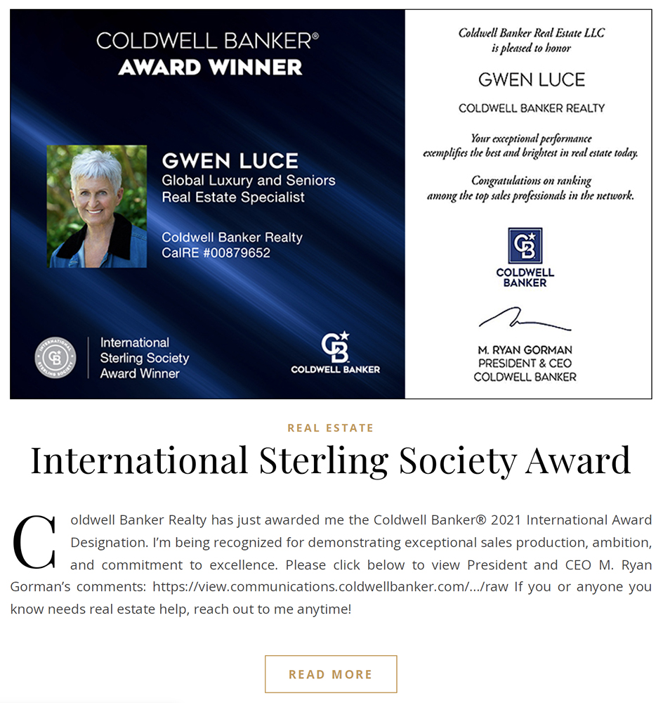 2021 Awards Sterling Society