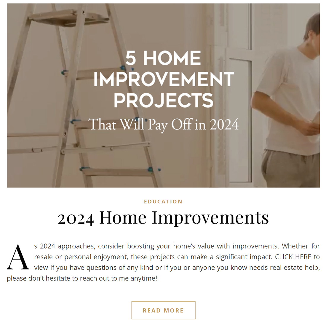 2024 Home Improvements