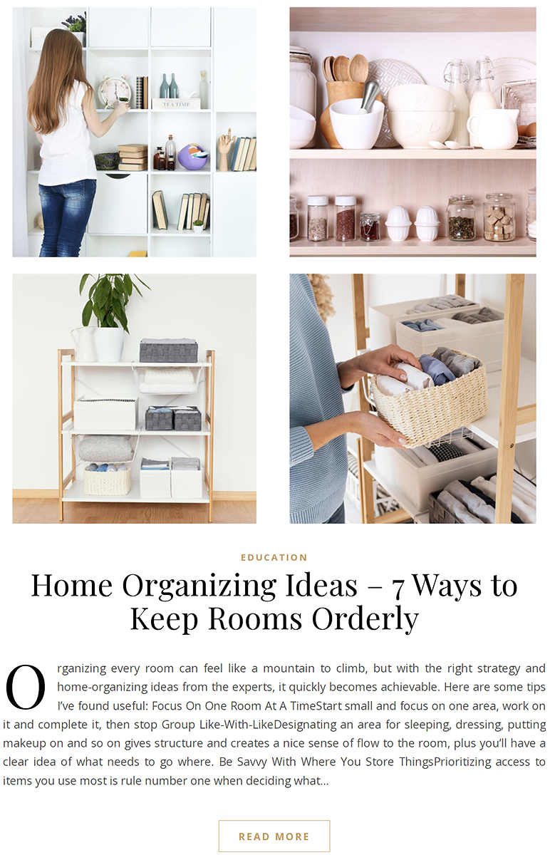 Tips to Organize Your Home