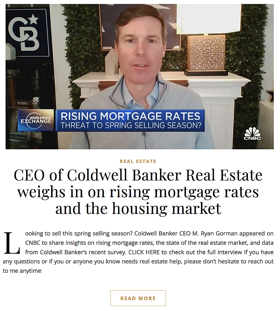 CNN Interview with Coldwell Banker CEO