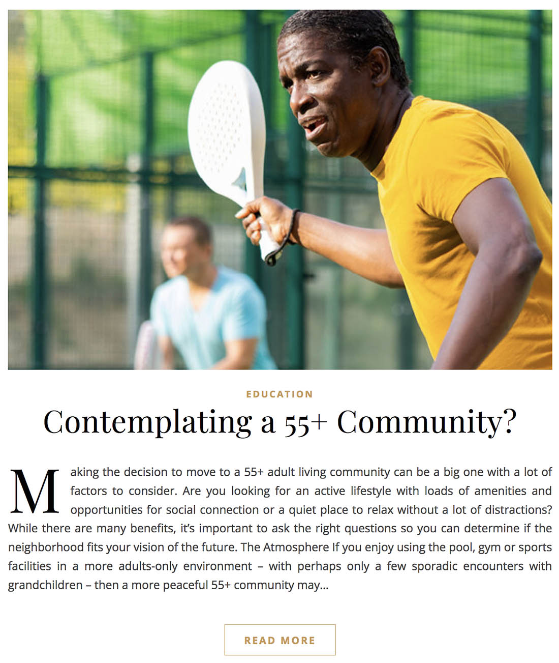 55+ Community