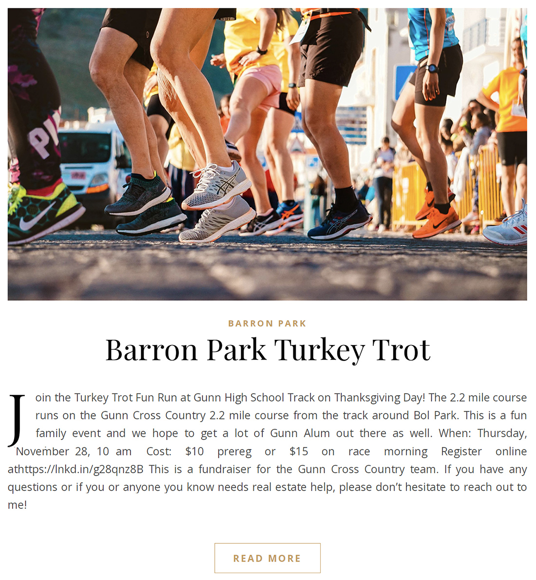 Barron Park Turkey Trot