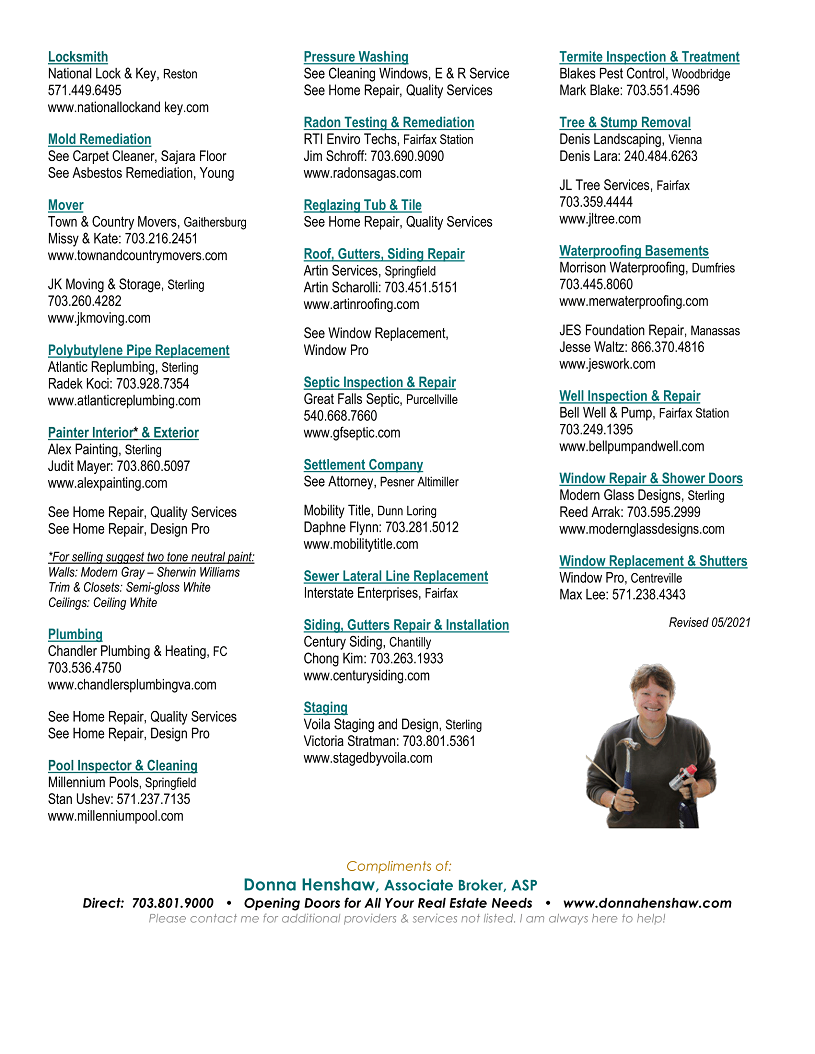 Preferred Service Providers
