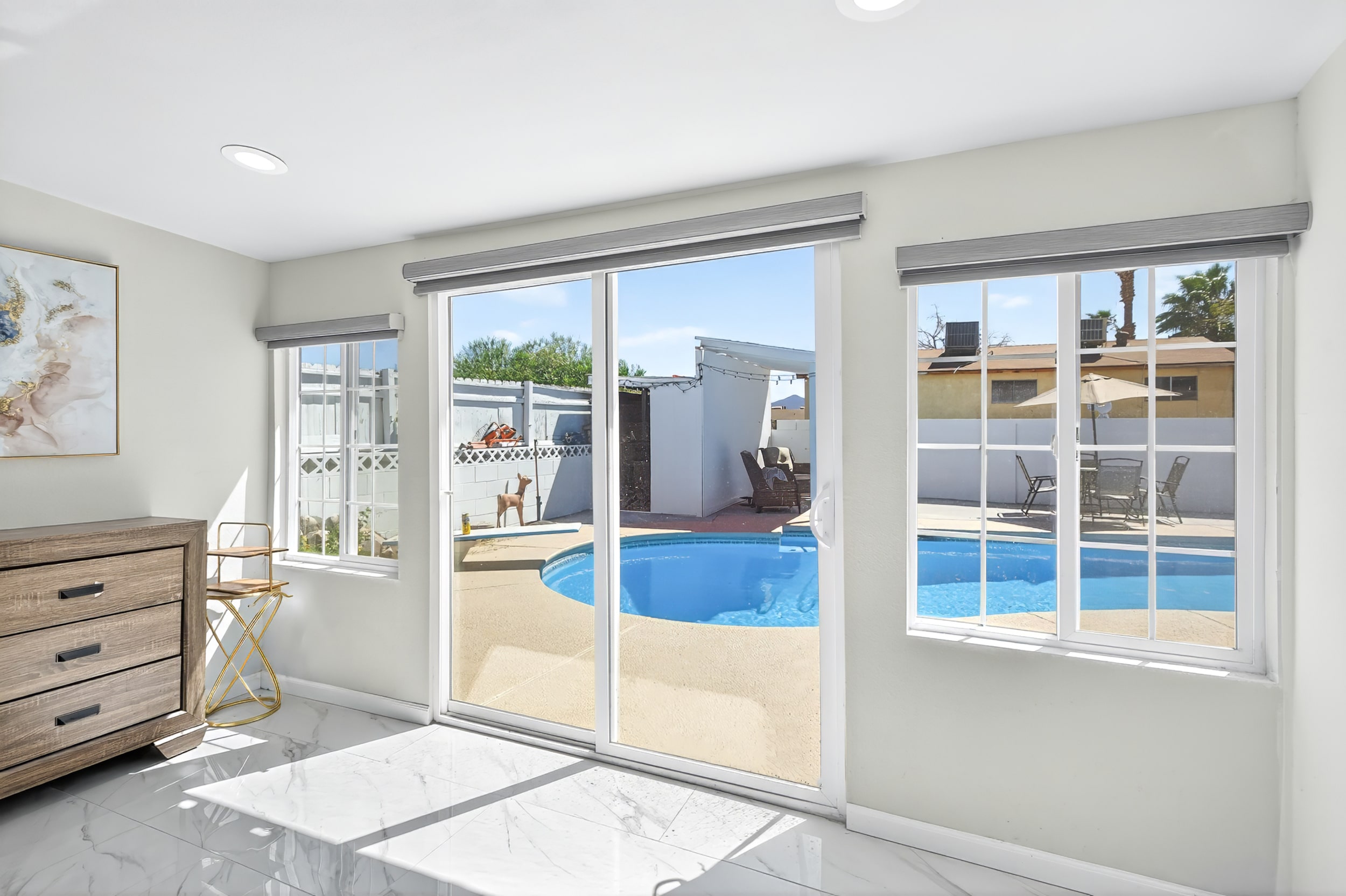 Pool View from Bedroom