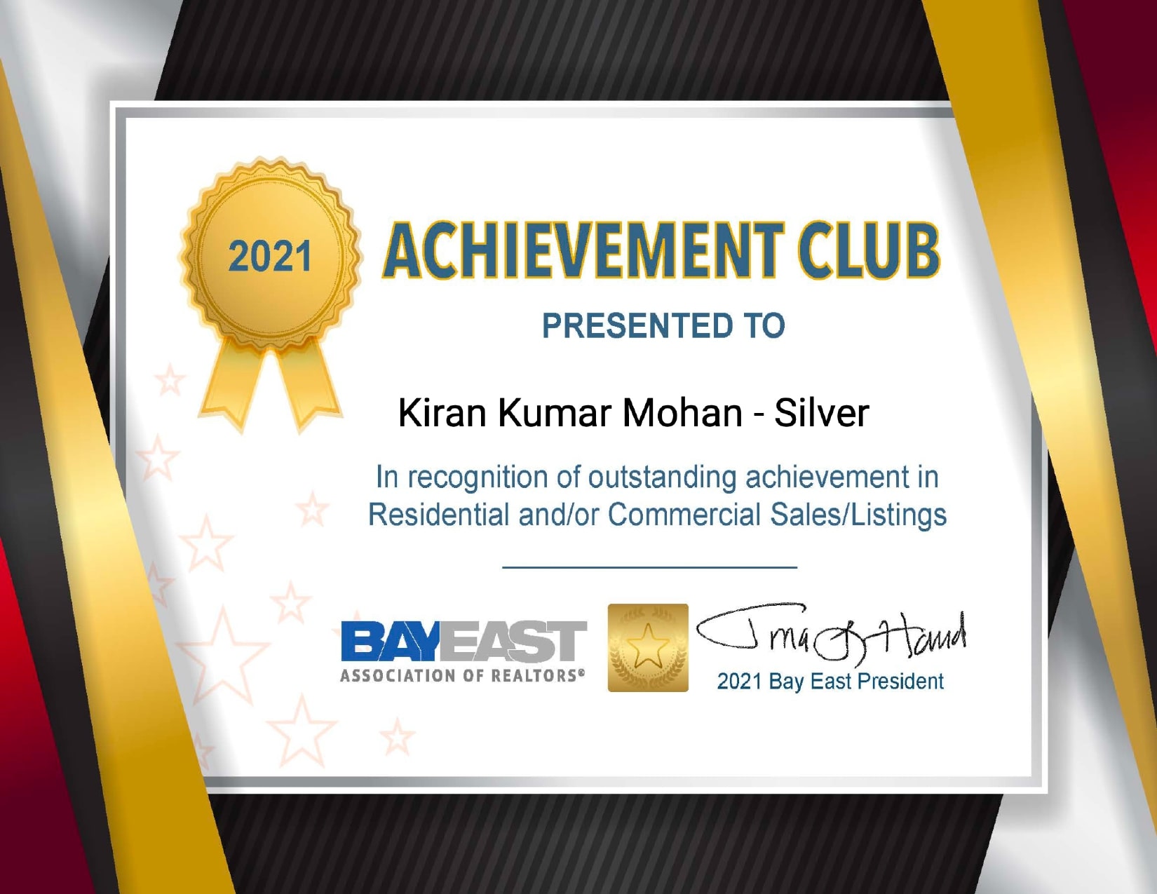 Kiran-certificate