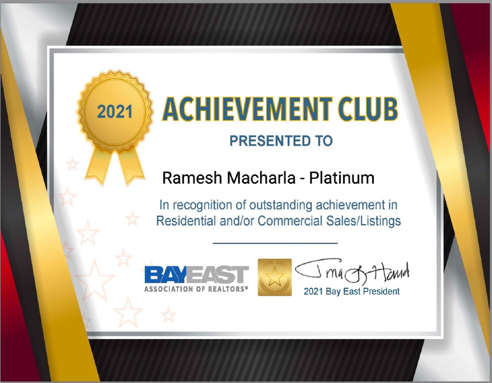 Ramesh-certificate